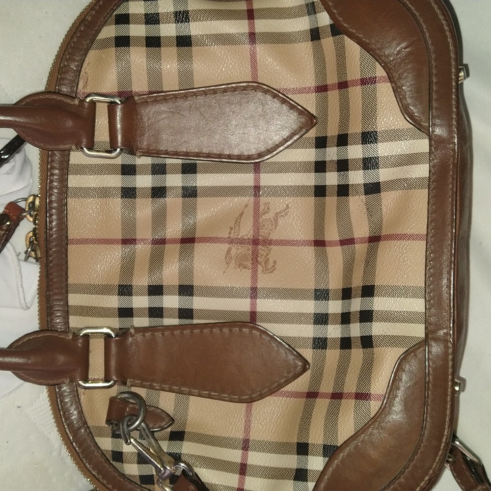 Used Burberry Orchard Bag with Caramel Leather